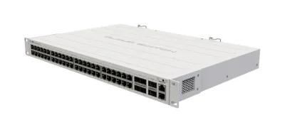 Switch Mikrotik 48 porturi gigabit, 4 sloturi 10G SFP+10G si 2 sloturi 40G QSFP+ CRS354-48G-4S+2Q+RM, Interfata: 48 x 10/100/1000, 4 x 10G SFP+, 2 x 40G QSFP+, Dimensiuni: 297 x 443 x 44 mm, Sistem de operare: RouterOS (License level 5) or SwitchOS, Grey