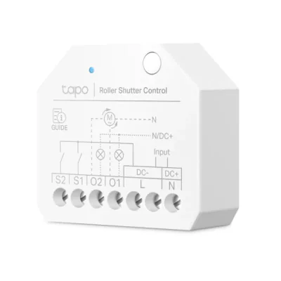 Switch module TP-Link TAPO S112, wireless type IEEE 802.11b/g/n, 2.4 GHz Wi-Fi, Bluetooth, 100-250V~, 50/60Hz, 6A Resistive, 1.5A Motor, 150W LED; 24-30V 6A; 30-48V 1.5A; 48-60V 1A, compatibilitate  Matter- Certified, Apple Home, Alexa, Google Assist