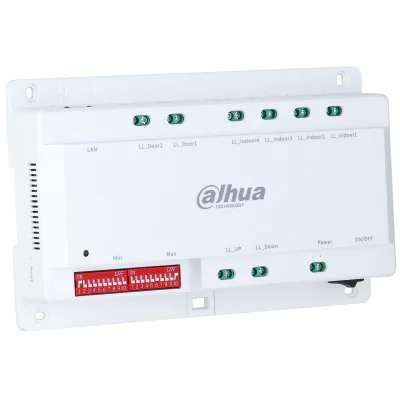 Switch pentru videointerfoane DAHUA cu 2 fire VTNC2113C, 4 porturi