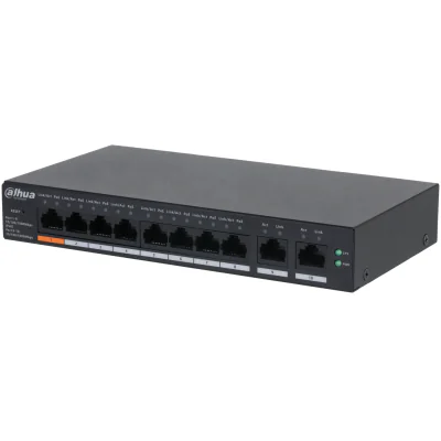 Switch PoE administrabil DAHUA CS4010-8GT-60, 8 porturi + 2 uplink