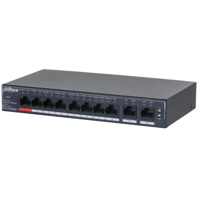 Switch PoE administrabil DAHUA SG4010P, 8 porturi + 2 uplink