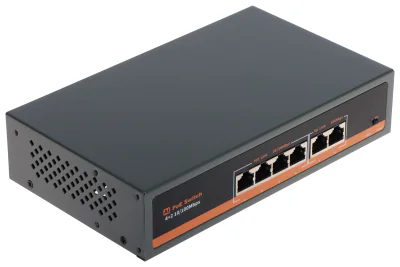 Switch PoE APTI APTI-POE0402-60W-V2, 4 porturi + 2 uplink