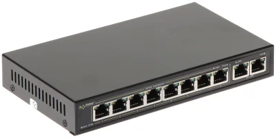 Switch PoE PULSAR S-108, 8 porturi + 2 uplink