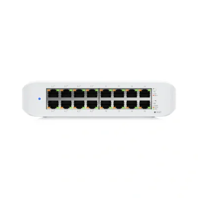 SWITCH. PoE Ubiquiti UniFi Desktop 16Port Gigabit Switch with PoE "USW-LITE-16-POE-EU"