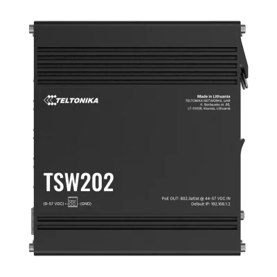 Switch TELTONIKA TSW202, 8x PoE+, DIN rail