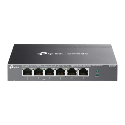 Switch TP-LINK DS106P, 6x Ethernet, PoE