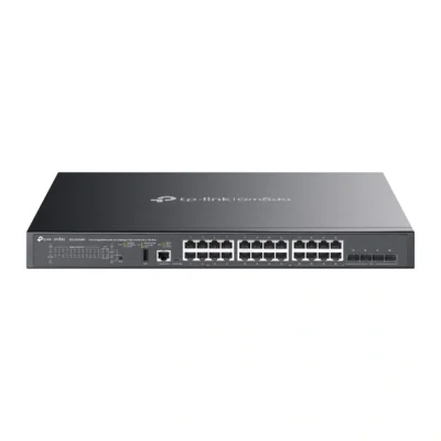 Switch TP-LINK SG5428XMPP, 24x Gigabit, 4x SFP+, PoE, L3, gestionat
