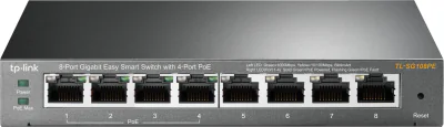 Switch TP-LINK TL-SG108PE, 8x Gigabit, PoE, L2, gestionat