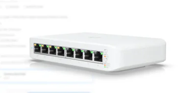 Switch Ubiquiti UniFi 8 port switch, PoE, L2, gestionat, White