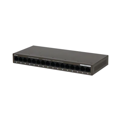 Switch Unmanaged 16 porturi DAHUA DH-PFS3016-16GT-M, 16 RJ45 Gigabit