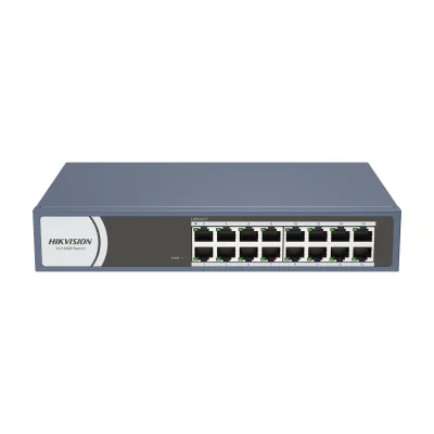 Switch Unmanaged 16 porturi HIKVISION DS-3E0116R-O, 16 RJ45 Fast Ethernet