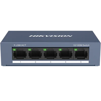Switch Unmanaged 5 porturi HIKVISION DS-3E0105-O, 5 RJ45 Fast Ethernet