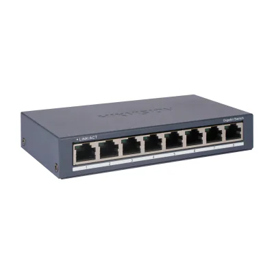 Switch Unmanaged 8 porturi HIKVISION DS-3E0508-O, 8 RJ45 Gigabit