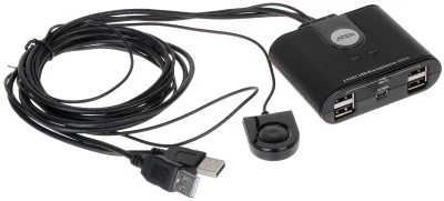 Switch USB + hub USB US-224, 2 x 115 cm