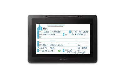 Tablet grafica Wacom DTU-1031AX, 10,1 inch, USB, rezistenta la zgarieturi, 31x21,7x1,4cm