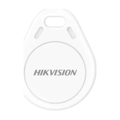 Tag mifare Hikvision DS-PT-M1, material PVC, ABS, dimensiuni: 41x32x3.5mm, culoare alba.