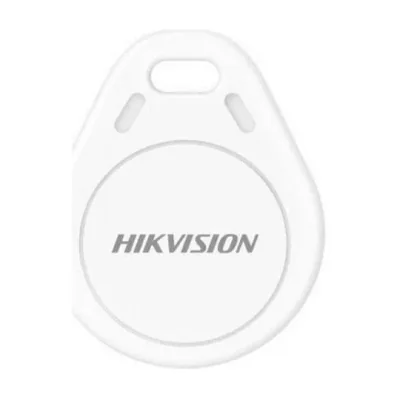 Tag mifare Hikvision DS-PT-M1, material PVC, ABS, dimensiuni: 41x32x3.5mm, culoare alba, pachet 25 bucati