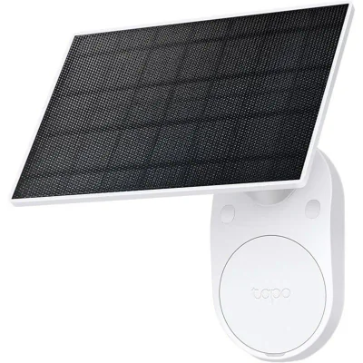 Tapo Solar Panel SPEC: 5.2V 2.5W FEATURE: Type-C Charging Port, Non-Stop Power,  Flexible Solar Installation, Works with Tapo Battery Camera, 4m Charging Cable(Total), Weatherproof (IP65)