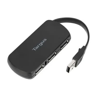Targus ACH114EU, USB 2.0, USB 2.0, 480 Mbit/s, Black, Plastic, China