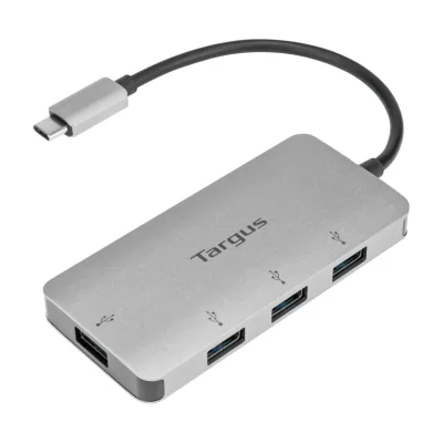 Targus ACH226EU, USB 3.2 Gen 1 (3.1 Gen 1) Type-C, USB 3.2 Gen 1 (3.1 Gen 1) Type-A, 5000 Mbit/s, Silver, China, USB