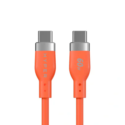 Targus HyperJuice Flex, 1.5 m, USB C, USB C, USB 2.0, 0.48 Gbit/s, Orange