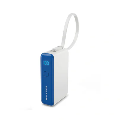 Targus HyperJuice Flex 10K 30W, 5000 mAh, 30 W, White, Blue