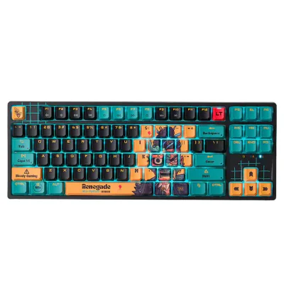 Tastatura A4Tech Bloody "AT87" Alpha Optical Switch Performance Keyboard USB Renegade, US Layout "AT87 Renegad" 4711421 000734