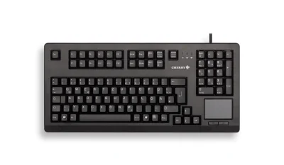CHERRY TouchBoard G80-11900, Full-size (100%), Wired, USB, Mechanical, AZERTY, Black