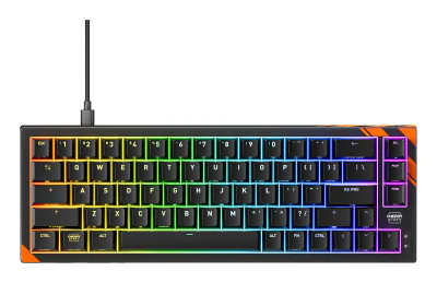 Tastatură CHERRY G8E-24200LACAUS-0, USB, switch Mechanical, 65%, RGB, Orange, White