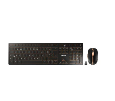 Tastatură CHERRY JD-9100CH-2, wireless 2.4 GHz și Bluetooth, 2400 DPI, Bluetooth 4.0, Black