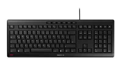 Tastatură CHERRY JK-8500PO-2, USB, switch Scissor key switch, Full-size, Black, Grey