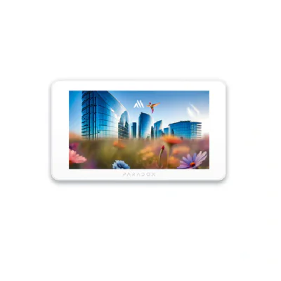 Tastatură cu ecran tactil de 7" • Wi-Fi cu B/G/N • 868Mhz • GFSK wireless bidirecțional cu salt de frecvență și criptare • securitate, camere video, temperatură acces și control ieșire • afișaj clar, imagini de înaltă calitate • baterie litiu internă