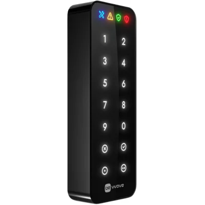 Tastatură fără fir SATEL AKP-200-B, sistem BE WAVE, 868 MHz