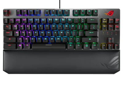 Tastatură Gaming ASUS 90MP00N6-BKUA00, USB, switch ROG NX Red, RGB