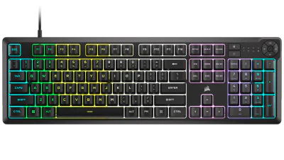 Tastatura Gaming Corsair K55 CORE Backlit Zoned RGB LED, Rubberdome