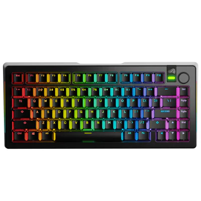 Tastatură Gaming GLORIOUS GMMK 3 PRO 75% Prebuilt, USB și wireless 2.4 GHz și Bluetooth, RGB