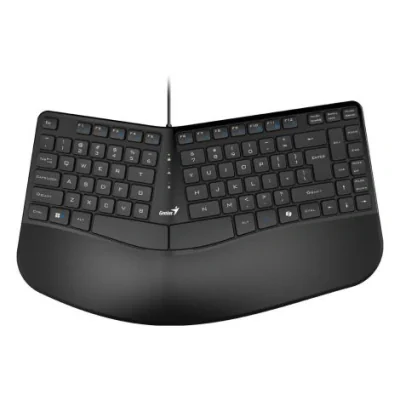 TASTATURA GENIUS USB, 104 taste, 12 functii, ergonomic, palm rest, AI, cablu 1.5m, black, "Ergo KB-700" "31310053400"