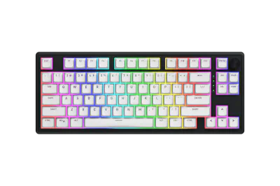 Tastatura Hator Skyfall 80 Mag ULTRA 8k, interfata USB, polling rate 8000Hz, iluminare RGB cu posibilitate de customiza fiecare tasta indiviudal, switch HATOR Aurum Ice Magnetic linear, profil taste OMA, buton de control multimedia, sistem de anulare