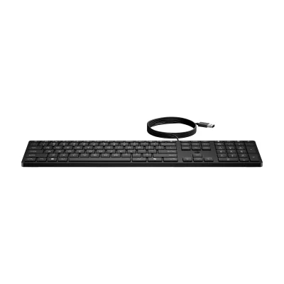 Tastatură HP Wired Desktop 320K, USB, full-size, cu bloc numeric, Black