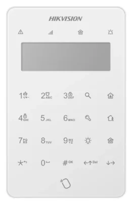 Tastatura LCD pentru AX PRO DS-PK501LTM-HWE;314300669 Ecran LCD Armare one-touch(fără parolă) 2 intrari si 1 iesire