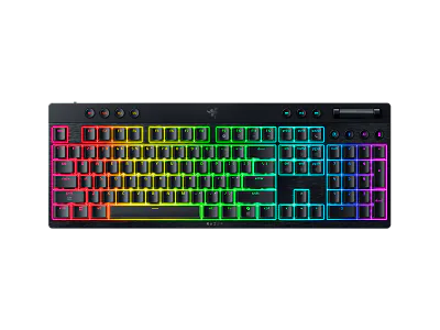 Tastatura mecanica wireless Razer Blackwidow V4 Low profile HyperSpeed, switch Razer™ Low-profile Mechanical Switches (Yellow Linear Switch), 110 taste, iluminare Razer™ Chroma RGB, negru