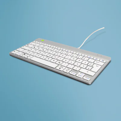 Tastatură R-GO TOOLS RGOCODEWDWH, USB, switch Scissor key switch, Mini, White