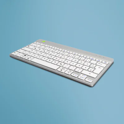 Tastatură R-GO TOOLS RGOCODEWLWH, Bluetooth, switch Scissor key switch, Mini, Bluetooth 5.0, White