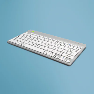 Tastatură R-GO TOOLS RGOCOFRWLWH, Bluetooth, switch Scissor key switch, Mini, Bluetooth 5.0, White