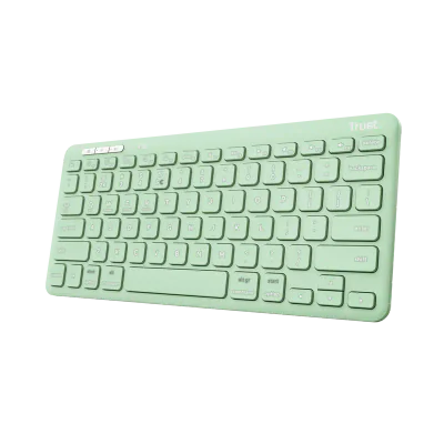 Tastatura Trust Lyra Wireless, conexiune USB-A, USB-C 1.1, raza de acoperire wireless 10m, 1x AAA baterie, compatibila cu laptop, pc, Bluetooth devices, tableta, alba