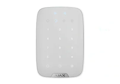 Tastatura wireless, alb - AJAX; Armarea / dezarmarea sistemului, setare facila prin aplicatia Android / iOS; Indicatii armare / dezarmare, protectie cod gresit, Duress code, coduri utilizator; Numar taste: 15 senzoriale; Frecventa operare: 868.0 - 86
