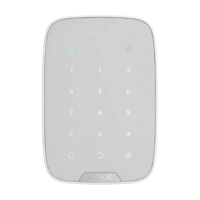 Tastatura wireless albă cu cititor de proximitate KEYPAD PLUS (WHT)