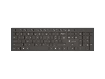 Tastatura wireless Natec Herring, tip membrana, 105 taste, negru