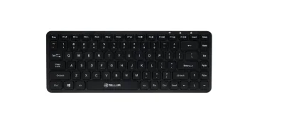Tastatura wireless Tellur mini, numar taste 84, dimensiune 430 x 123 x 15 mm,negru