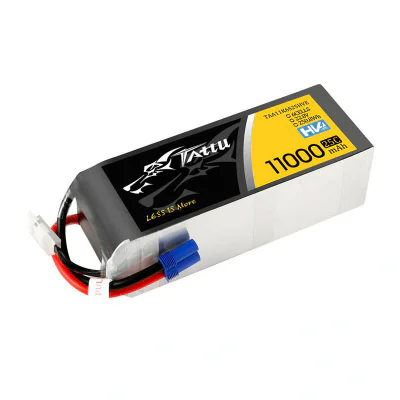 Tattu 11000MAH 22.8V HV 25C 6S1P Lipo Battery Pack cu mufă EC5